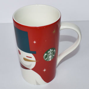 Starbucks 2012 Christmas Snowman Mug 16oz